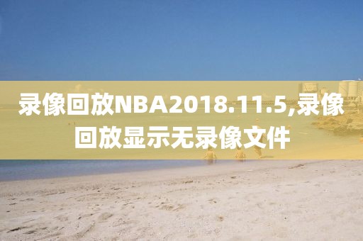 录像回放NBA2018.11.5,录像回放显示无录像文件