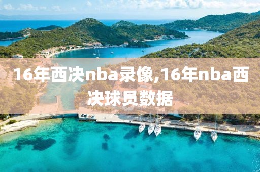 16年西决nba录像,16年nba西决球员数据