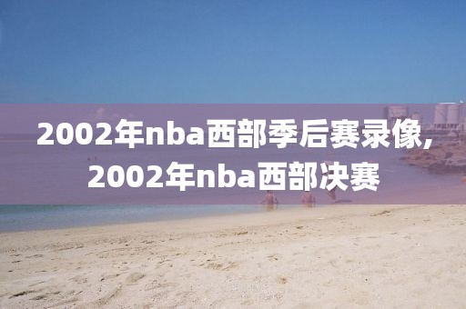 2002年nba西部季后赛录像,2002年nba西部决赛