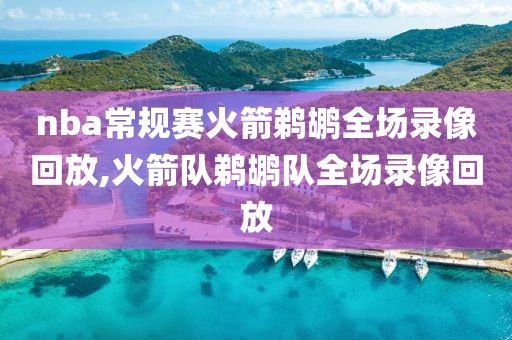 nba常规赛火箭鹈鹕全场录像回放,火箭队鹈鹕队全场录像回放