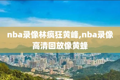 nba录像林疯狂黄峰,nba录像高清回放像黄蜂