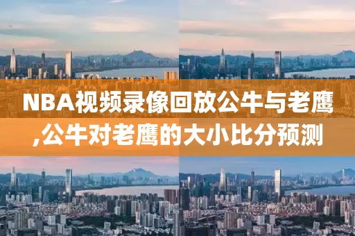 NBA视频录像回放公牛与老鹰,公牛对老鹰的大小比分预测