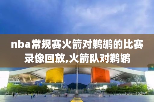 nba常规赛火箭对鹈鹕的比赛录像回放,火箭队对鹈鹕