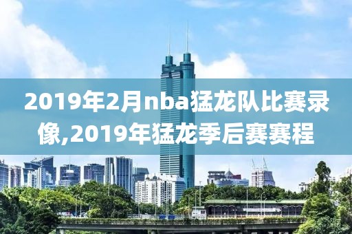 2019年2月nba猛龙队比赛录像,2019年猛龙季后赛赛程