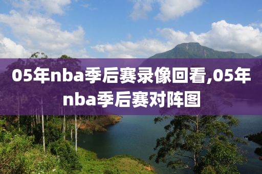 05年nba季后赛录像回看,05年nba季后赛对阵图