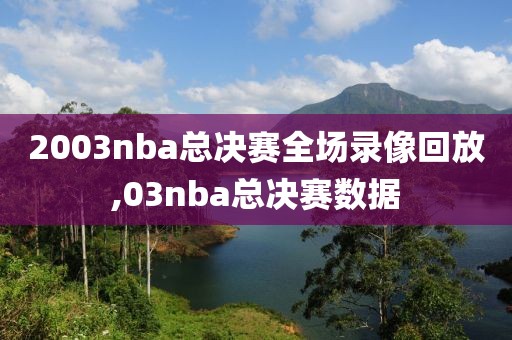2003nba总决赛全场录像回放,03nba总决赛数据