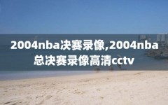 2004nba决赛录像,2004nba总决赛录像高清cctv