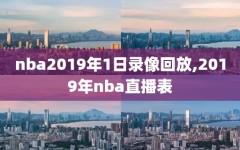 nba2019年1日录像回放,2019年nba直播表