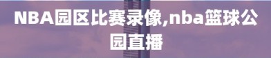 NBA园区比赛录像,nba篮球公园直播