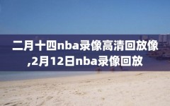 二月十四nba录像高清回放像,2月12日nba录像回放