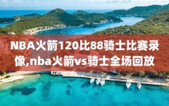 NBA火箭120比88骑士比赛录像,nba火箭vs骑士全场回放