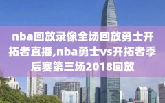 nba回放录像全场回放勇士开拓者直播,nba勇士vs开拓者季后赛第三场2018回放