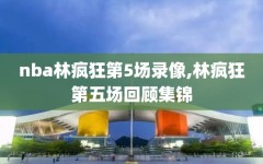 nba林疯狂第5场录像,林疯狂第五场回顾集锦
