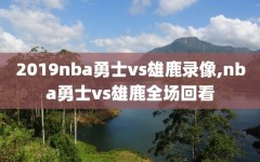 2019nba勇士vs雄鹿录像,nba勇士vs雄鹿全场回看