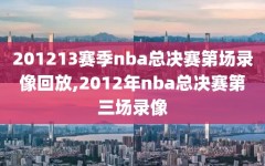 201213赛季nba总决赛第场录像回放,2012年nba总决赛第三场录像