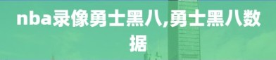 nba录像勇士黑八,勇士黑八数据