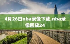 4月26日nba录像下载,nba录像回放24