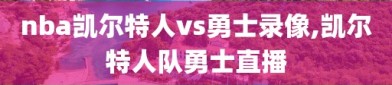 nba凯尔特人vs勇士录像,凯尔特人队勇士直播