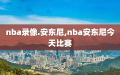 nba录像.安东尼,nba安东尼今天比赛