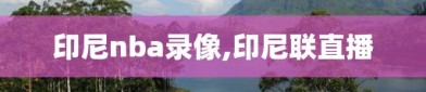 印尼nba录像,印尼联直播