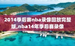 2014季后赛nba录像回放完整版,nba14年季后赛录像