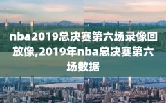 nba2019总决赛第六场录像回放像,2019年nba总决赛第六场数据