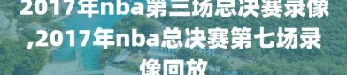 2017年nba第三场总决赛录像,2017年nba总决赛第七场录像回放