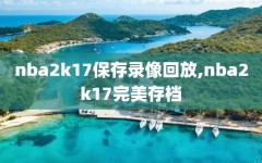 nba2k17保存录像回放,nba2k17完美存档