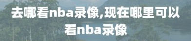 去哪看nba录像,现在哪里可以看nba录像