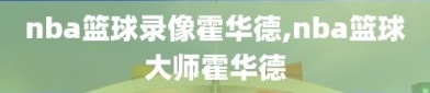 nba篮球录像霍华德,nba篮球大师霍华德