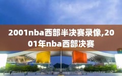 2001nba西部半决赛录像,2001年nba西部决赛