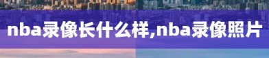 nba录像长什么样,nba录像照片