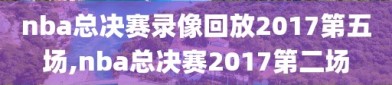 nba总决赛录像回放2017第五场,nba总决赛2017第二场