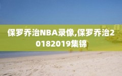 保罗乔治NBA录像,保罗乔治20182019集锦