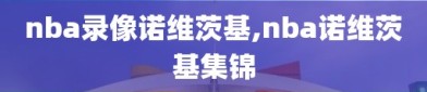 nba录像诺维茨基,nba诺维茨基集锦