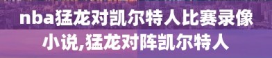 nba猛龙对凯尔特人比赛录像小说,猛龙对阵凯尔特人