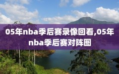 05年nba季后赛录像回看,05年nba季后赛对阵图