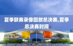 夏季联赛录像回放总决赛,夏季总决赛时间