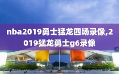 nba2019勇士猛龙四场录像,2019猛龙勇士g6录像
