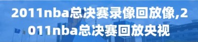 2011nba总决赛录像回放像,2011nba总决赛回放央视