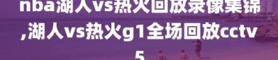 nba湖人vs热火回放录像集锦,湖人vs热火g1全场回放cctv5