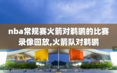 nba常规赛火箭对鹈鹕的比赛录像回放,火箭队对鹈鹕