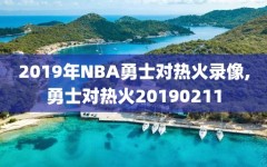 2019年NBA勇士对热火录像,勇士对热火20190211