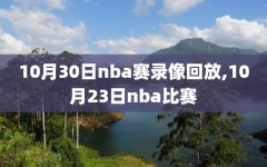 10月30日nba赛录像回放,10月23日nba比赛